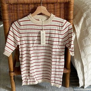 Roolee small striped sweater short sleeve top